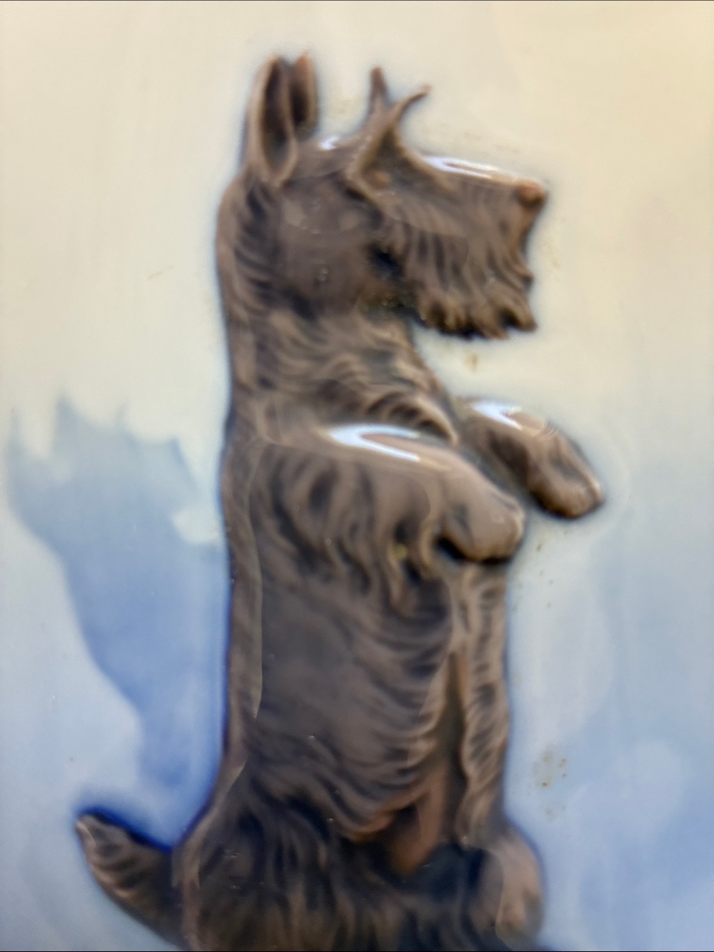 Vintage Royal Copenhagen Scottie Dog Porcelain Dish Trinket 3662 - Picture 5 of 6